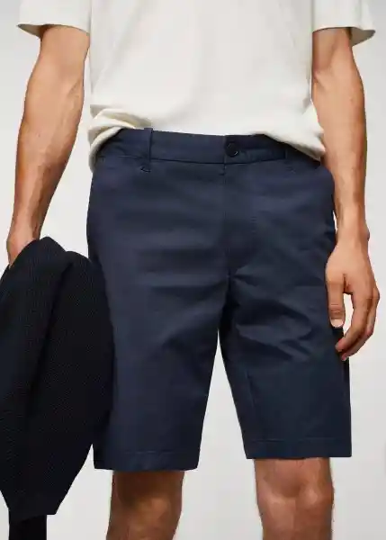 Bermuda Gracia-H Navy Talla 44 Hombre Mango