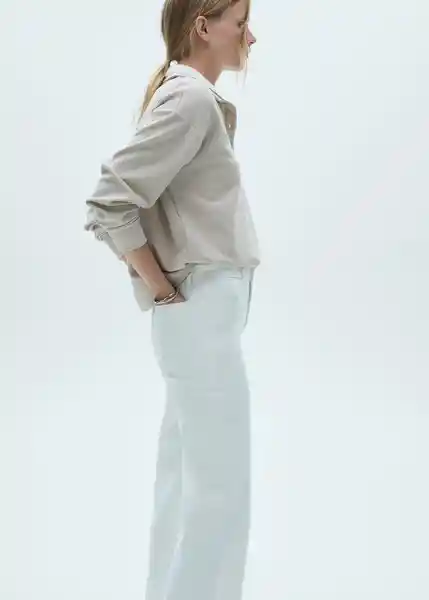 Jean Catherin Blanco Talla 32 Mujer Mango