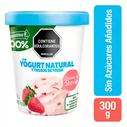 Colombina Helado Yogurt Natural Con Fresa