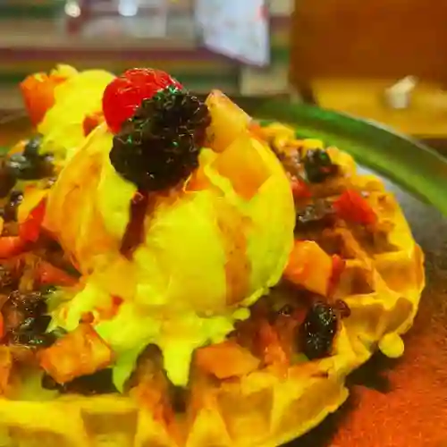 Waffle Frutos Rojos