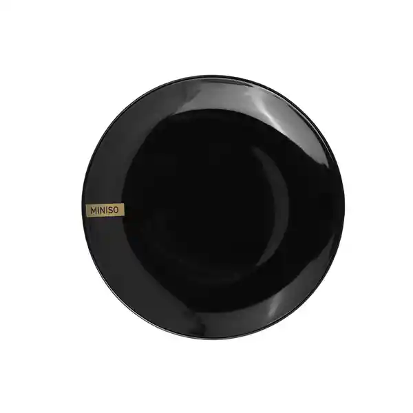 Plato de Cerámica Serie Silver Grey Negro Miniso