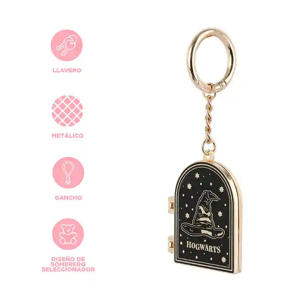 Llavero Serie Harry Potter Insignia Espejo Miniso