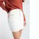  Falda Mora Mujer Crudo Marfil Claro Talla 8 Naf-Naf 