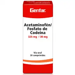 Genfar Acetaminofén/ Fosfato de Codeína (325 mg/30 mg)