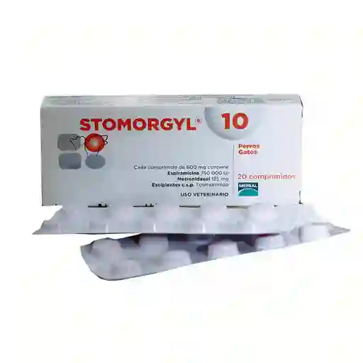 Stomorgyl 10 caja 20 comprimidos