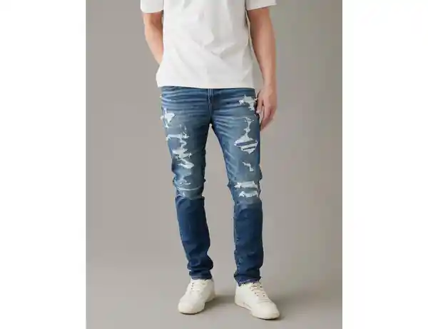 Pantalón Jean Skinny Para Azul Talla 32 x 30 American Eagle