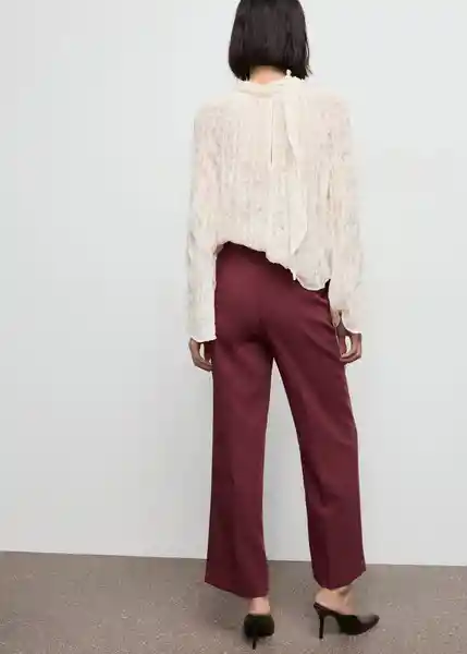 Pantalón Pol Granate Talla 40 Mujer Mango