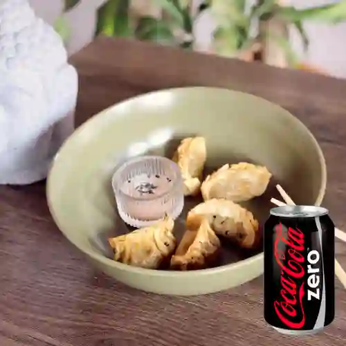 Combo Gyosas de Cerdo&Camaron +Cocacola Zero 235 ml