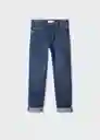 Jean Regular4 Tejano Oscuro Talla 10 Niños Mango