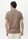 Camiseta Chelsea Marrón Talla L Hombre Mango