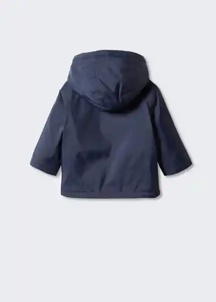 Abrigo Anorak Pepelu Navy Talla 70 Niños Mango