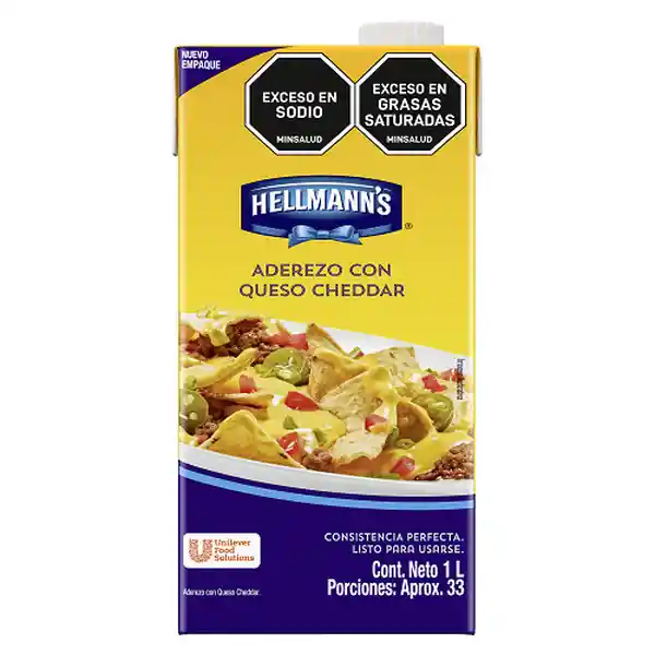 Hellmann's Aderezo Queso Cheddar