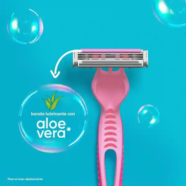 GILLETTE Venus Suave Cuchilla de Afeitar Mujer Depilación Coporal al Ras Máquina de Afeitar Mujer 4 Uds