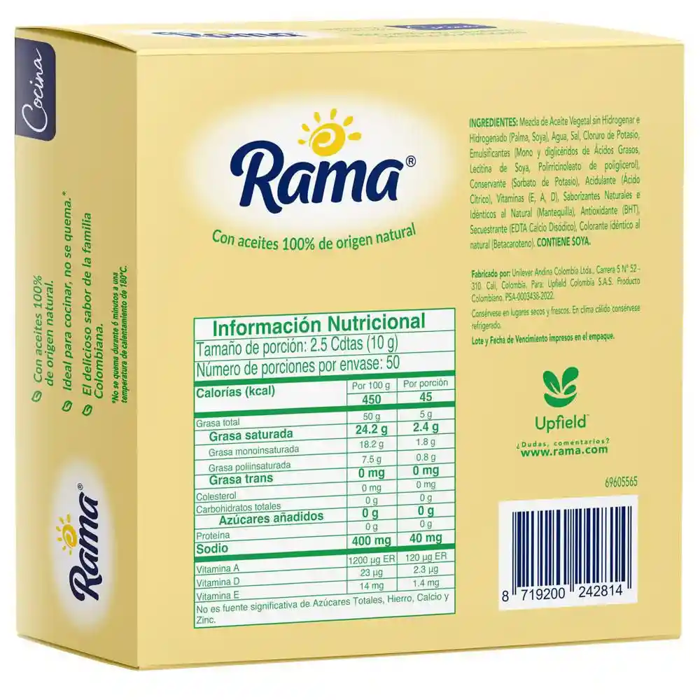 Rama Margarina Esparcible para Cocina en Barra