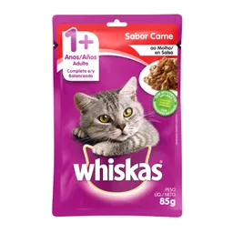 Whiskas alimento húmedo para gato adulto carne sobre 85 g