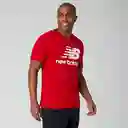 Newbalance Camiseta Menos Essentials Para Hombre Rojo Talla S