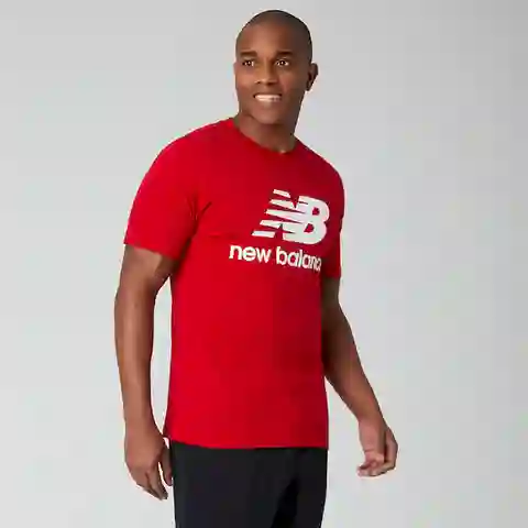 Newbalance Camiseta Menos Essentials Para Hombre Rojo Talla S