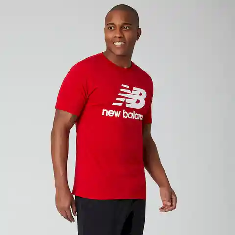 Newbalance Camiseta Menos Essentials Para Hombre Rojo Talla S