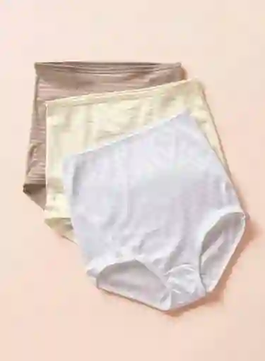 Paqx3 Panties Clásicos Con Máximo Cubrimiento 1255X3