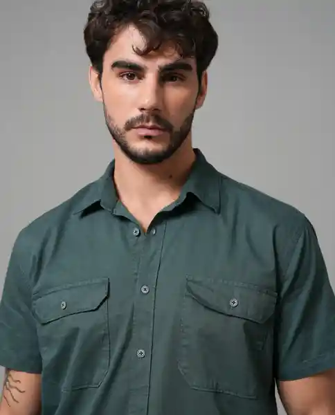 Camisa Hombre Verde Talla M 113G001_VER185410 Rifle