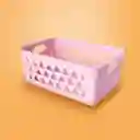 Cesta de Almacenamiento Pequeña Serie Rosa Miniso
