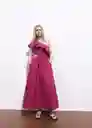 Vestido Cuty Fucsia Talla M Mujer Mango