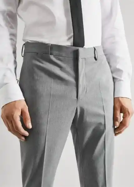 Pantalón Paulo Gris Talla 44 Hombre Mango