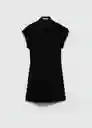 Vestido Nala-h Negro Talla M Mujer Mango