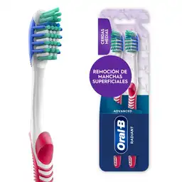 Cepillo de Dientes Remoción de Manchas Oral-B Radiant con Cerdas Interdentales 2 Unidades