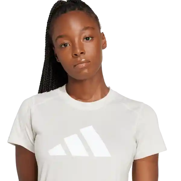 Adidas Camiseta Tr-Es Logo T Entrenamiento Mujer Gris Talla M