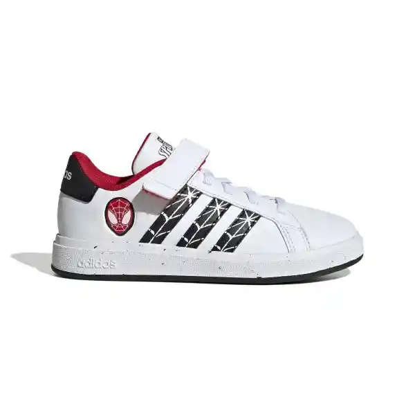 Adidas Zapatos Grand Court Spider-Man Para Niño Blanco Talla 3.5