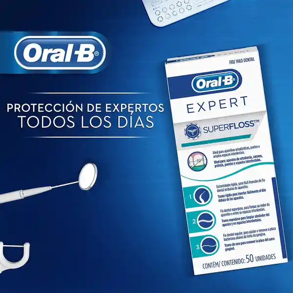 Seda Dental Oral-B Expert SuperFloss 50 Unidades