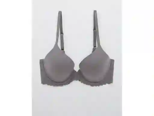 American Eagle Brasier Aerie Real Sunnie Flores Gris Cáscara 32C