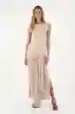 Vestido Largo Bruma Café Talla 02 M