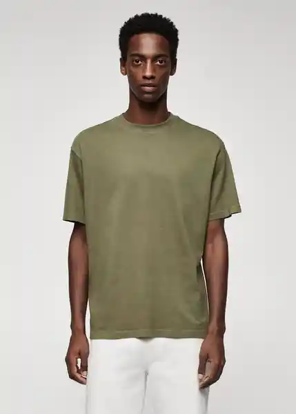 Camiseta Sugar Khaki Talla XL Hombre Mango