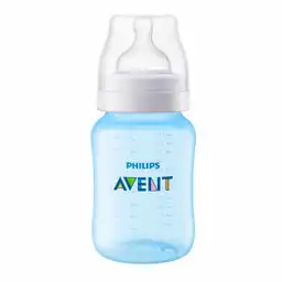 Set Biberón Anticólico Azul 9Oz Avent Scd809/28