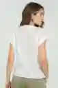 Blusa Soft Color Blanco Crudo Talla M Ragged