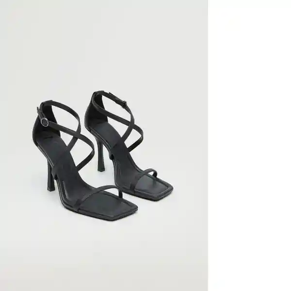 Sandalias Lucy Negro Talla 41 Mujer Mango