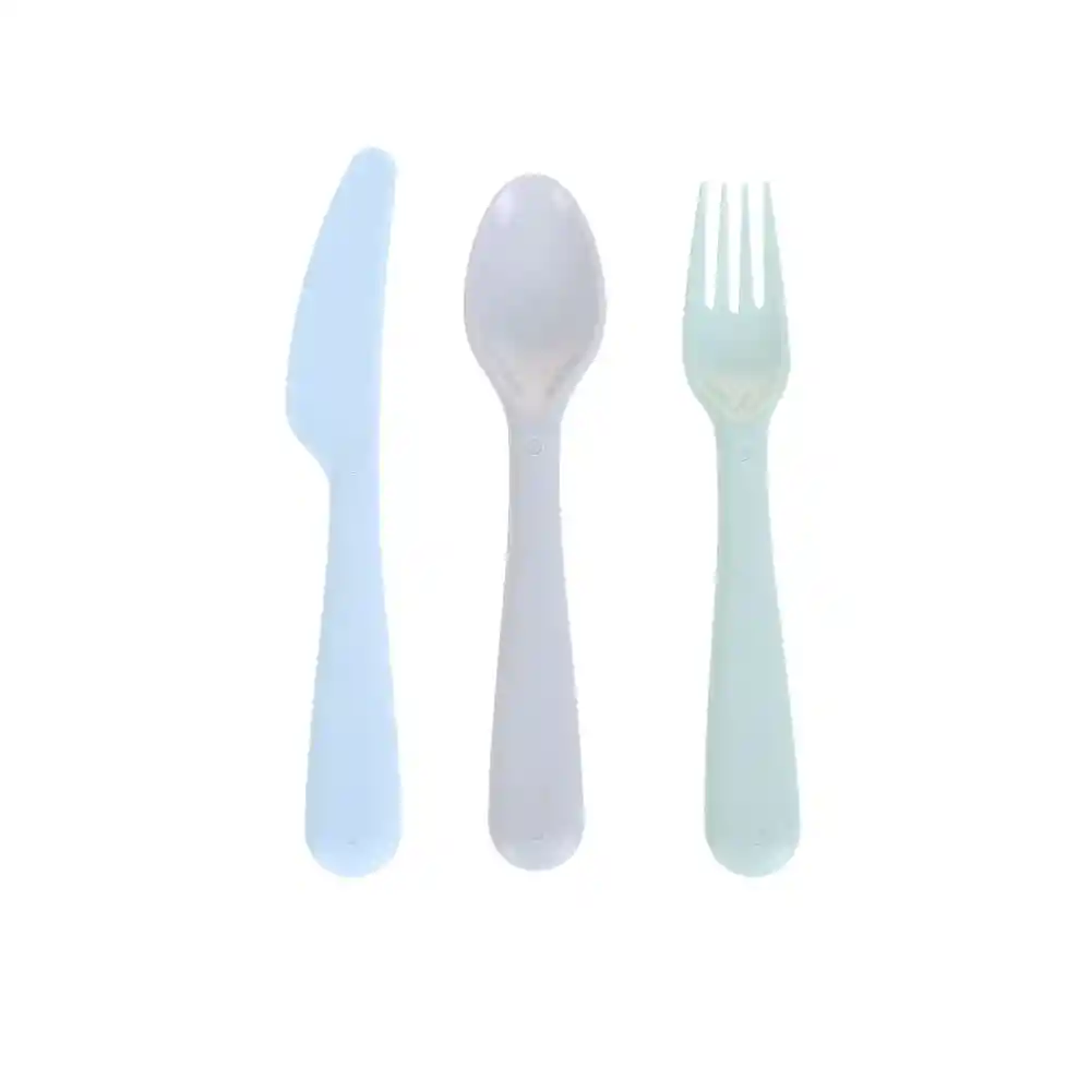 Miniso Juego de Cubiertos Ecológicos Cuchara + Tenedor+Cuchillo