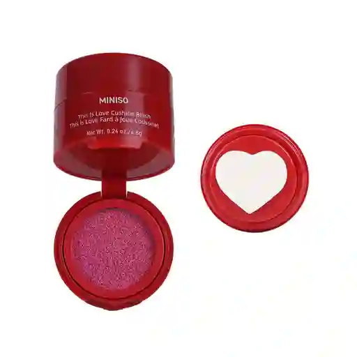 Rubor Con Aplicador de Esponja This is Love 04 Miniso