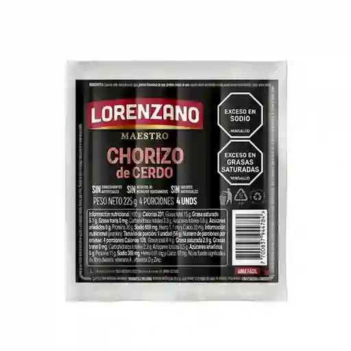 Chorizo Cerdo Lorenzano