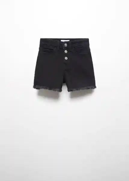 Short Patri Tejano Negro Talla 12 Niñas Mango