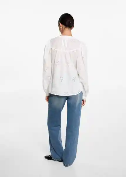 Blusa Natural Offwhite Talla 20 Teen Niñas Mango