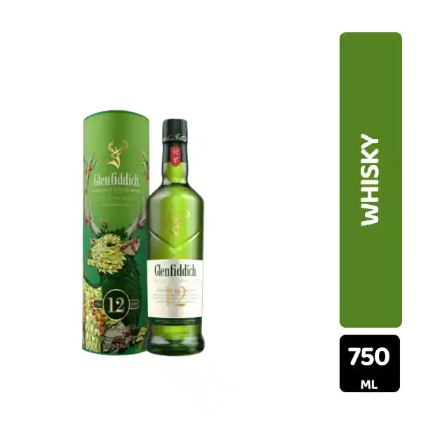 Glenfiddich Whisky Single Malt Scotch Edición Limitada 12 Años