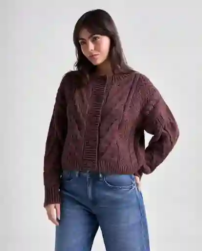 Buzo Mujer Café Talla M 689G050_CAF191420 Americanino