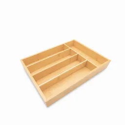 Organizador de Cubiertos Bambú 34.5 x 25.5 cm Ambiente Gourmet