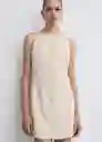 Vestido Shannon Crudo Talla S Mujer Mango