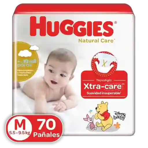 Huggies Pañal Natural Care Etapa 2/M 70 Und