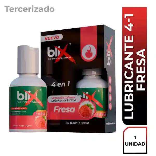 Blix Lubricante Sensación Caliente Fresa