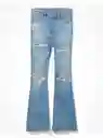 Jean Flare Regular Mujer Azul 16 American Eagle